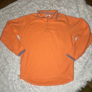 NWOT Peter Millar softest orange performance quarter zip pullover size M Peter